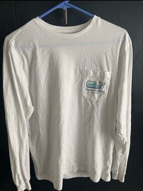 Vineyard Vines Long Sleeve T Shirt Nashville White Cotton Beach Lightweight